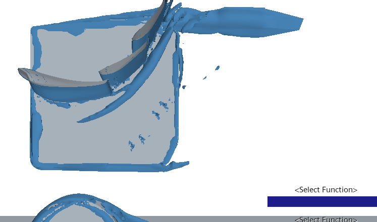 Bottom cutout testing, again we can see a lower energy tip vortices than before