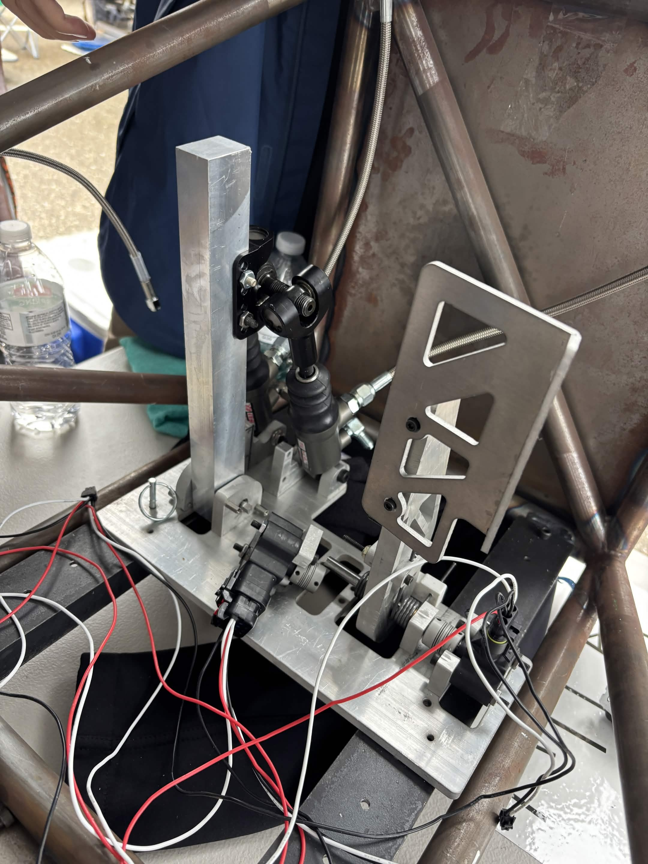Assembled pedalbox at competition